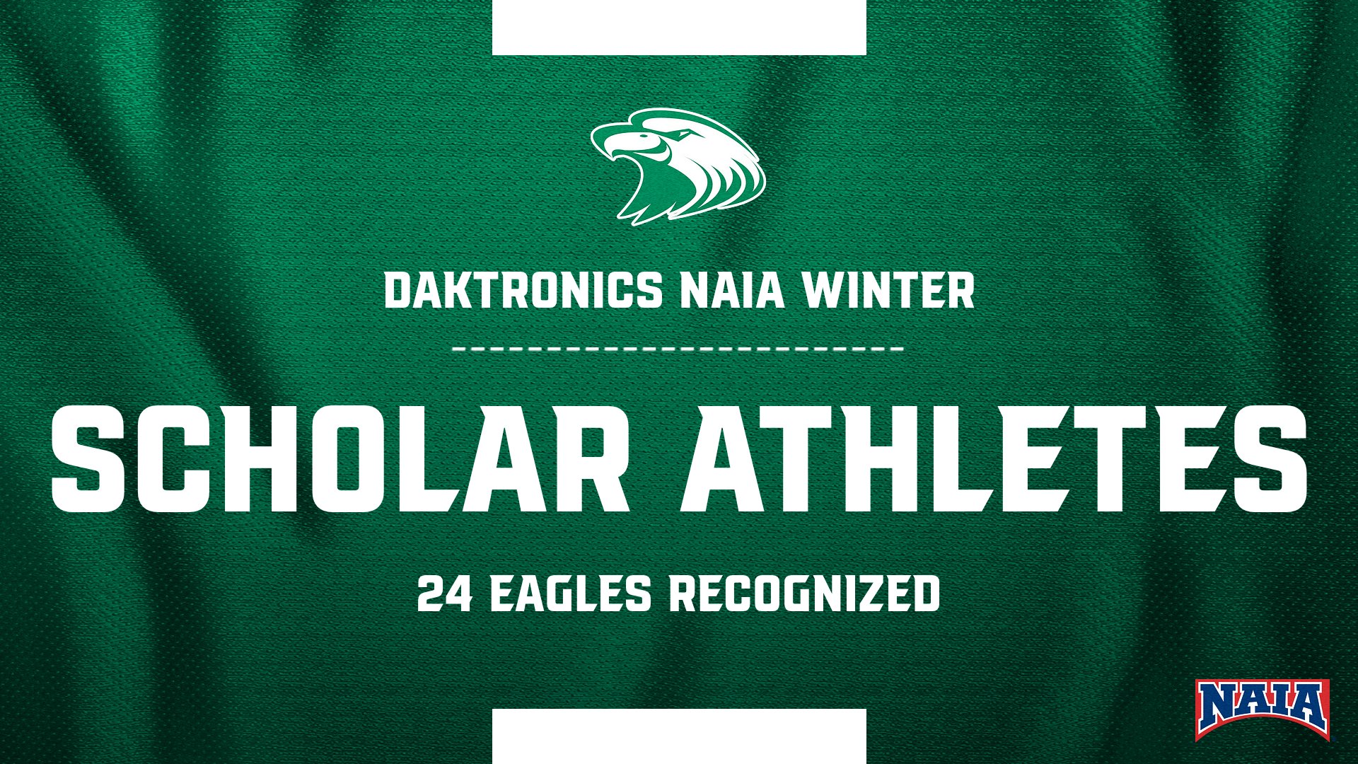 24 Eagles Named Winter Daktronics NAIA Scholar Athletes