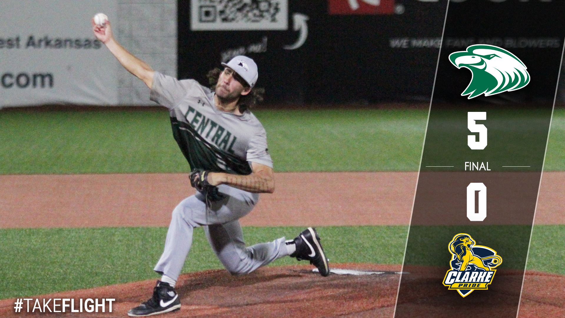 Strong outing from Atkins pushes No. 3 Central past No. 2 Clarke on second day of Heart Tourney