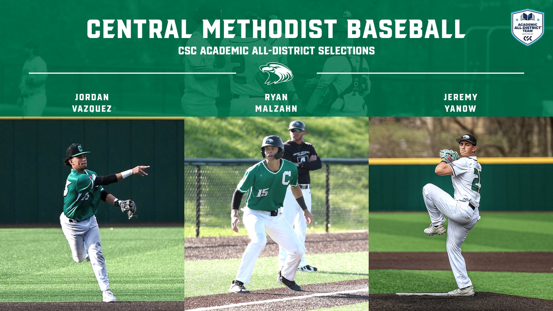 Eagle Trio Named CSC Academic All-District