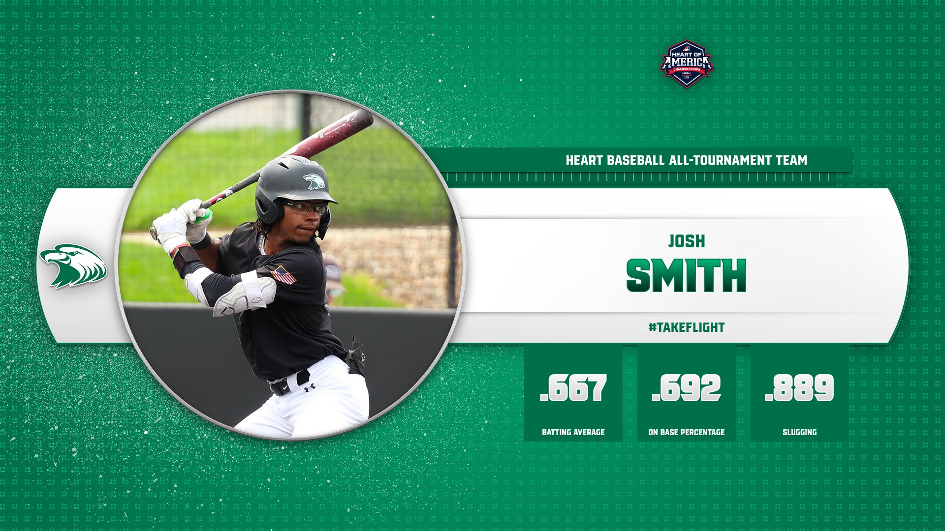 Josh Smith Named to Heart Baseball All-Tournament Team