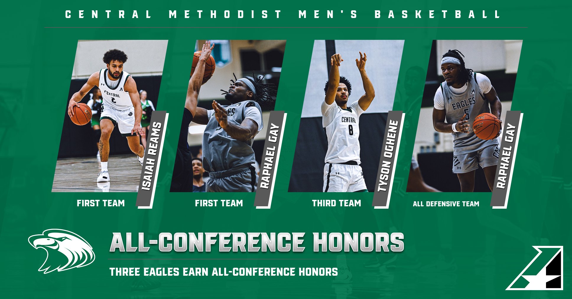 Three Eagles Earn All-Conference Honors
