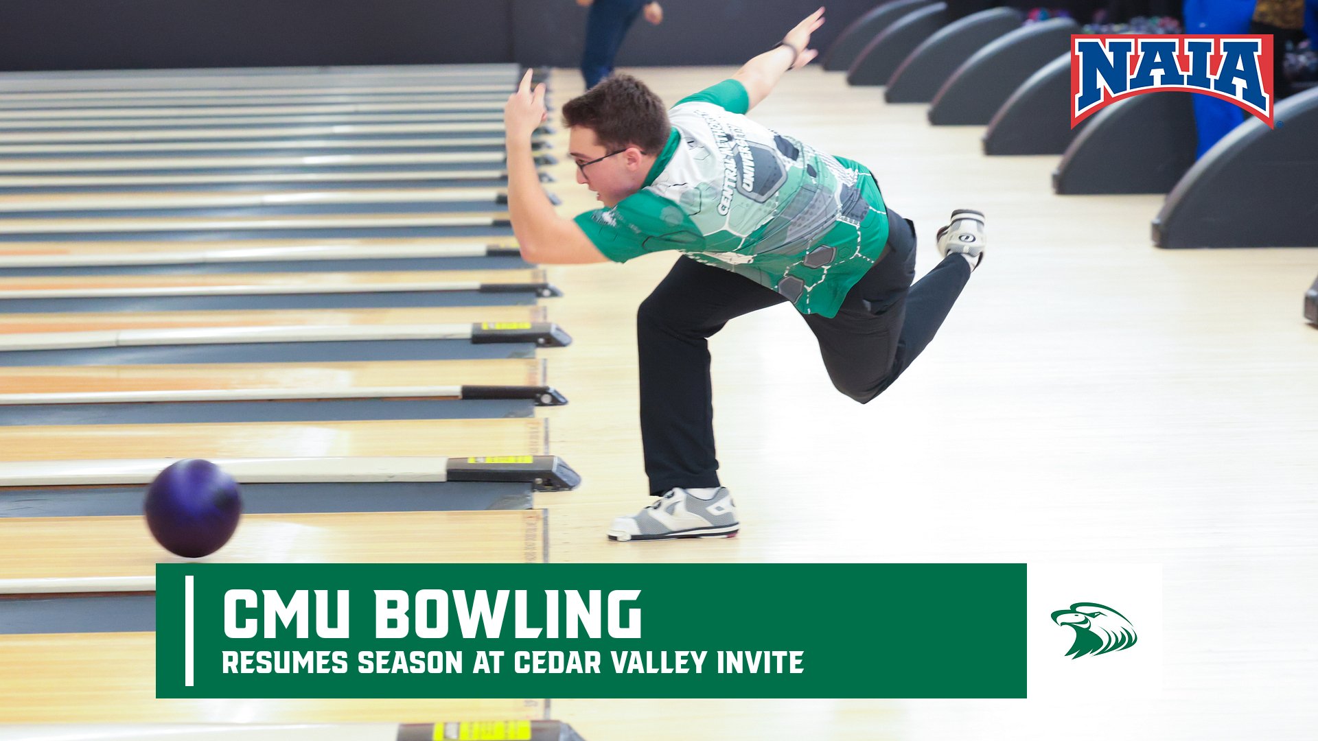 CMU Men's Bowling Resume Season at Cedar Valley Invite