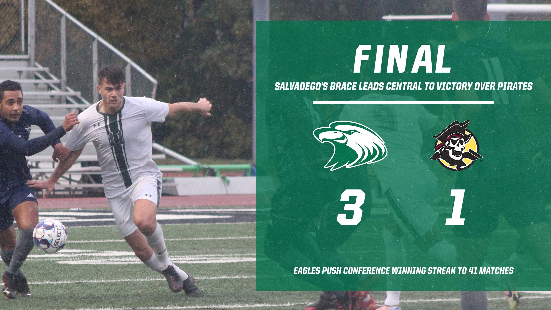 No. 1 Central concludes regular season with 3-1 win over Pirates