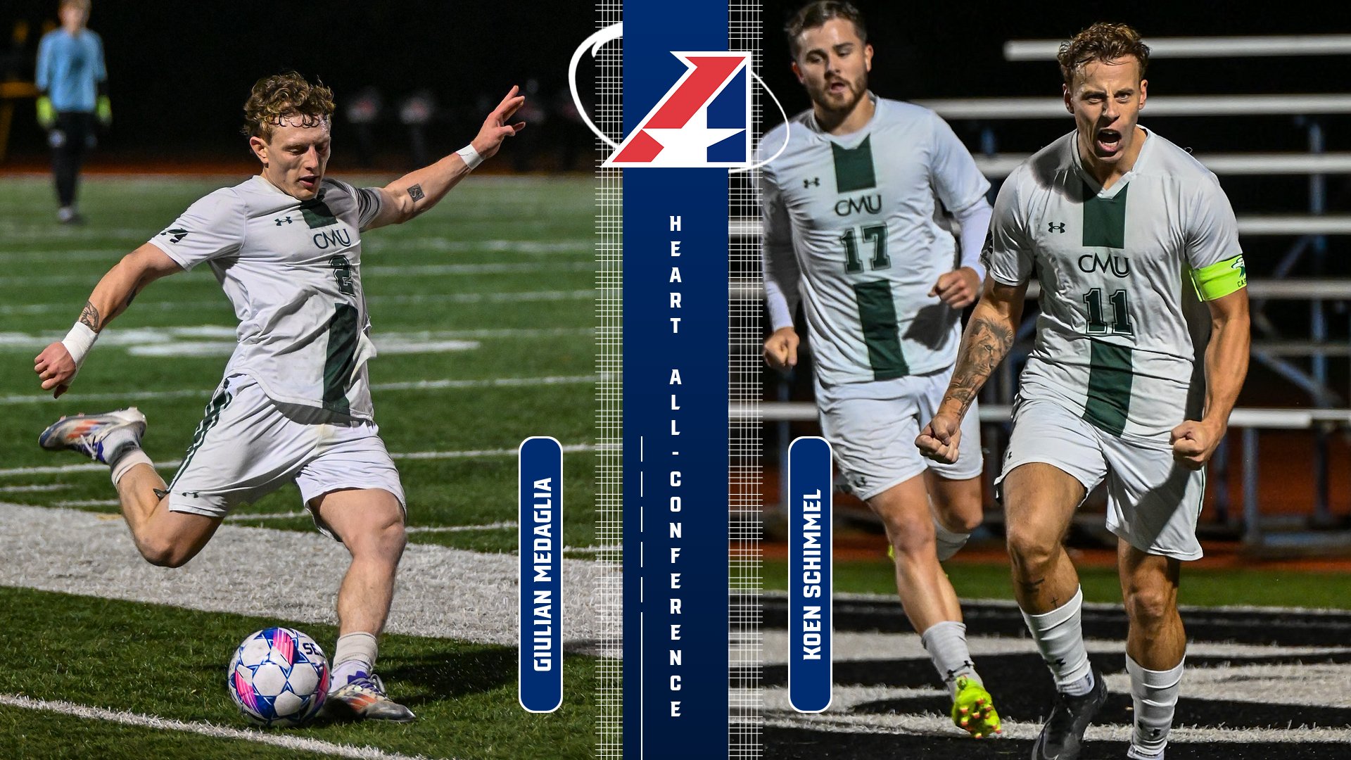 Medaglia and Schimmel Earn Heart Second Team All-Conference Honors