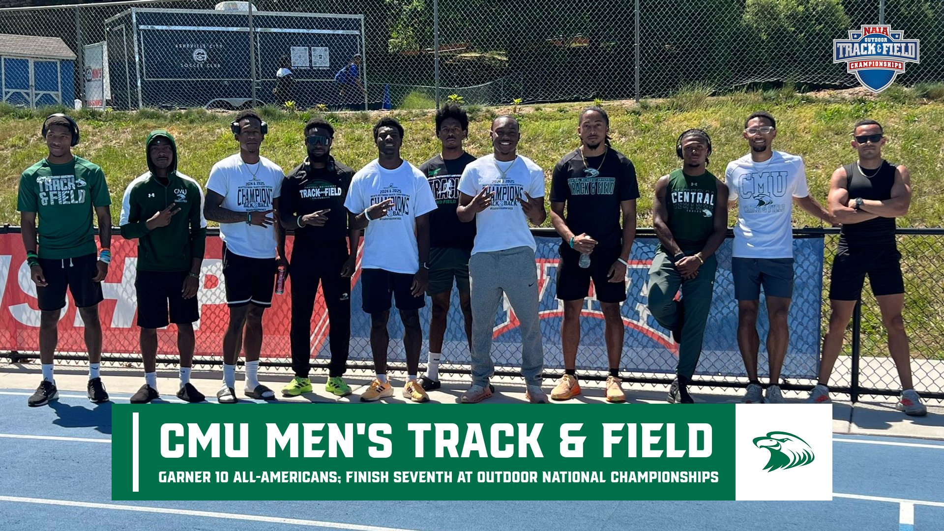 CMU Men Garner 10 All-Americans; Finish Seventh at Outdoor Nationals