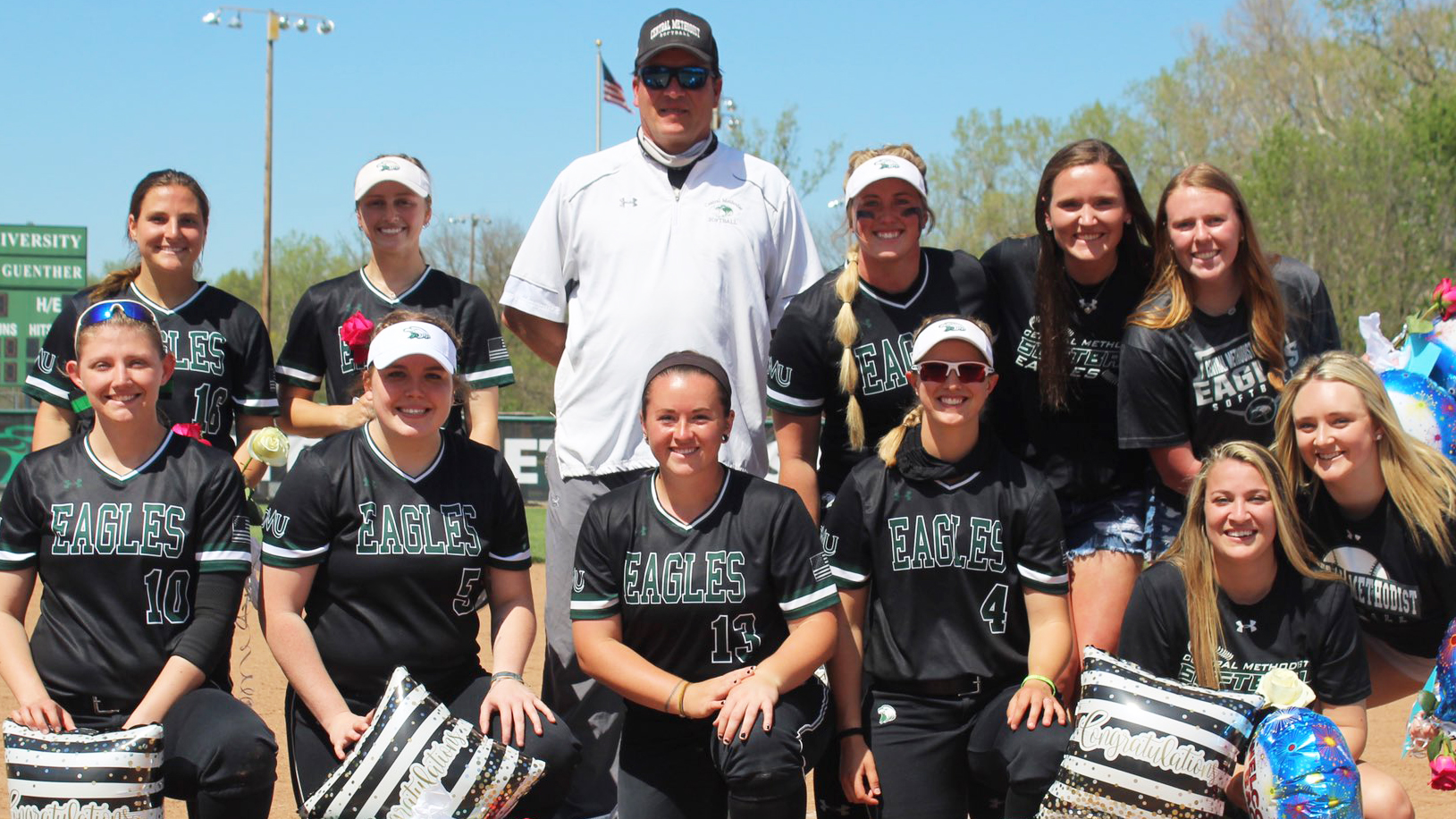 Records fall as Central sweeps Evangel on senior day