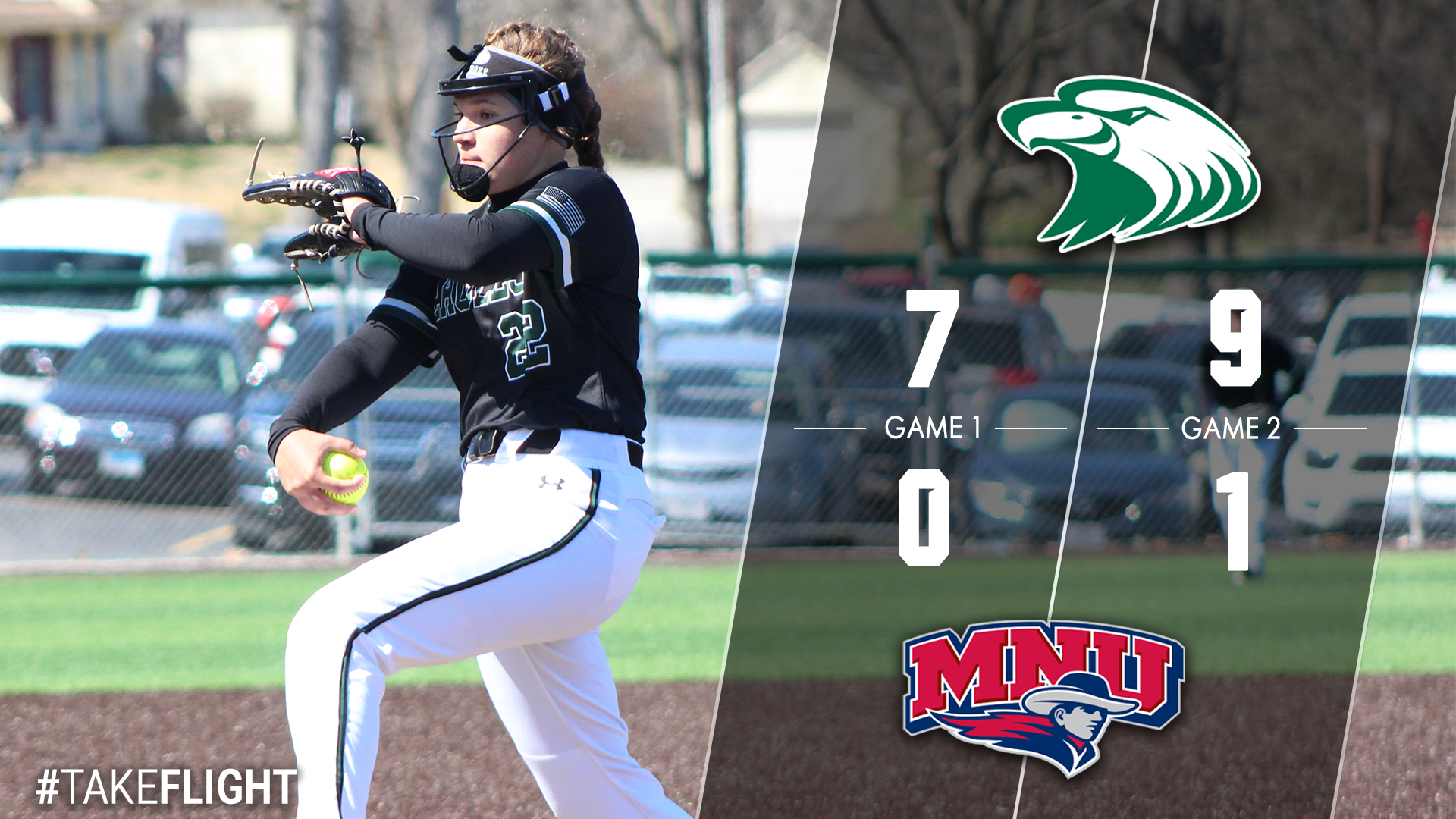 Ball's No Hitter Highlights Eagles' Sweep of MNU