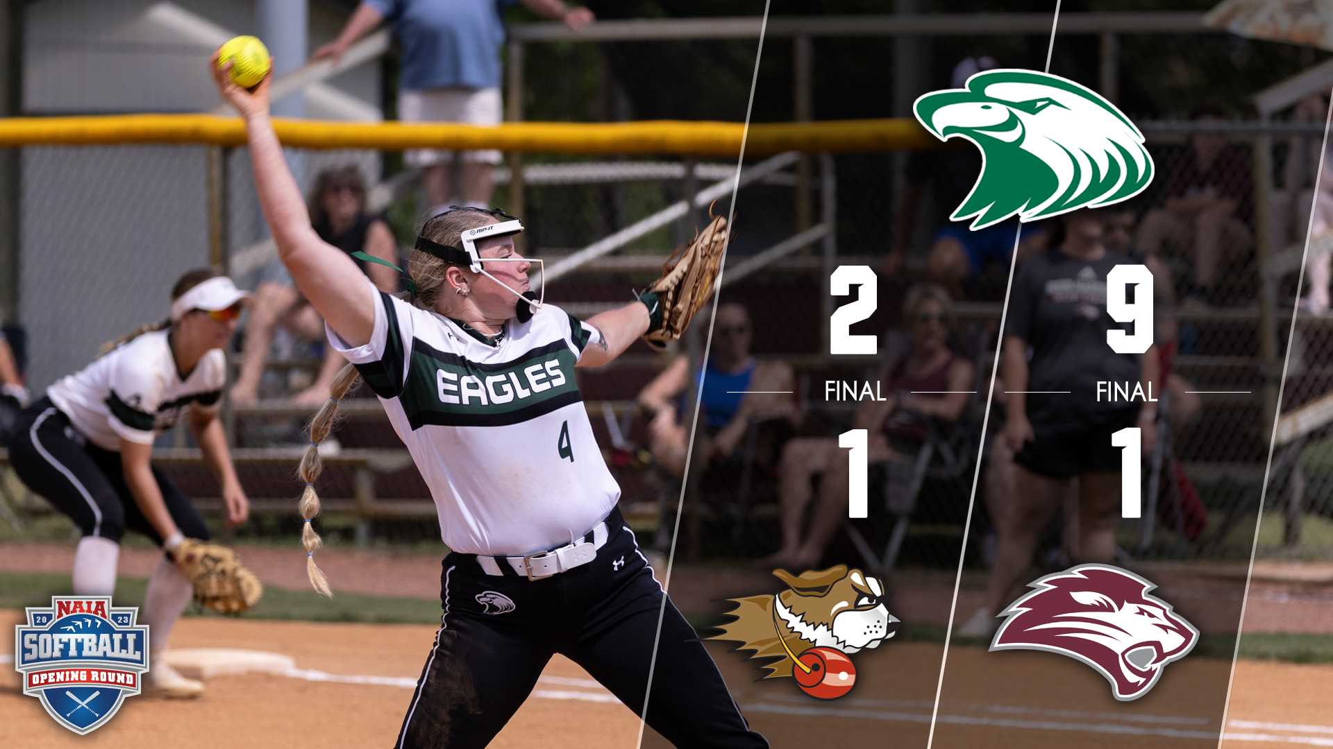 Eagles Pick Up Two Wins on First Day of Opening Round