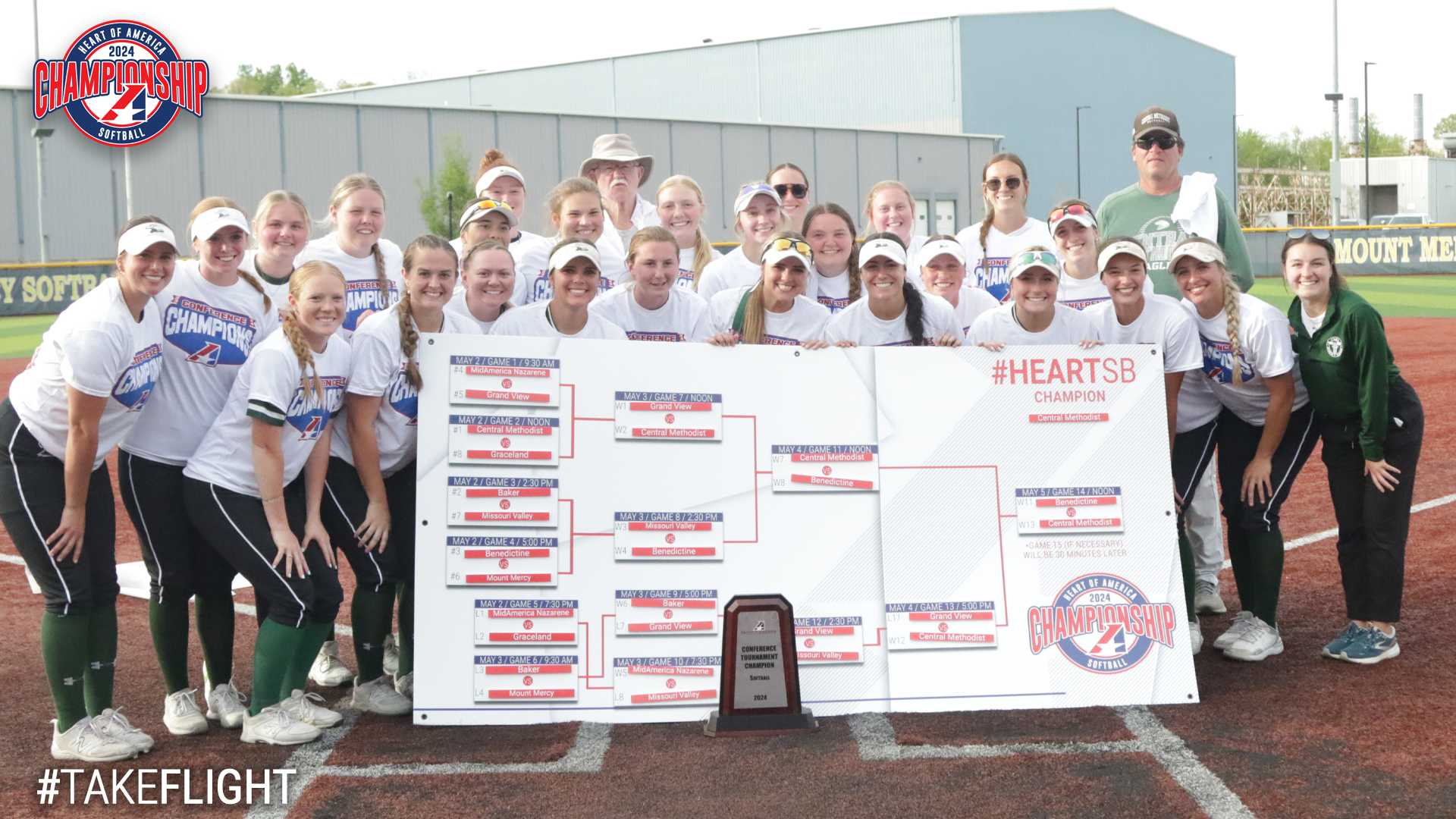 Eagles Storm Back on Final Day of Conference Tournament to Three-Peat