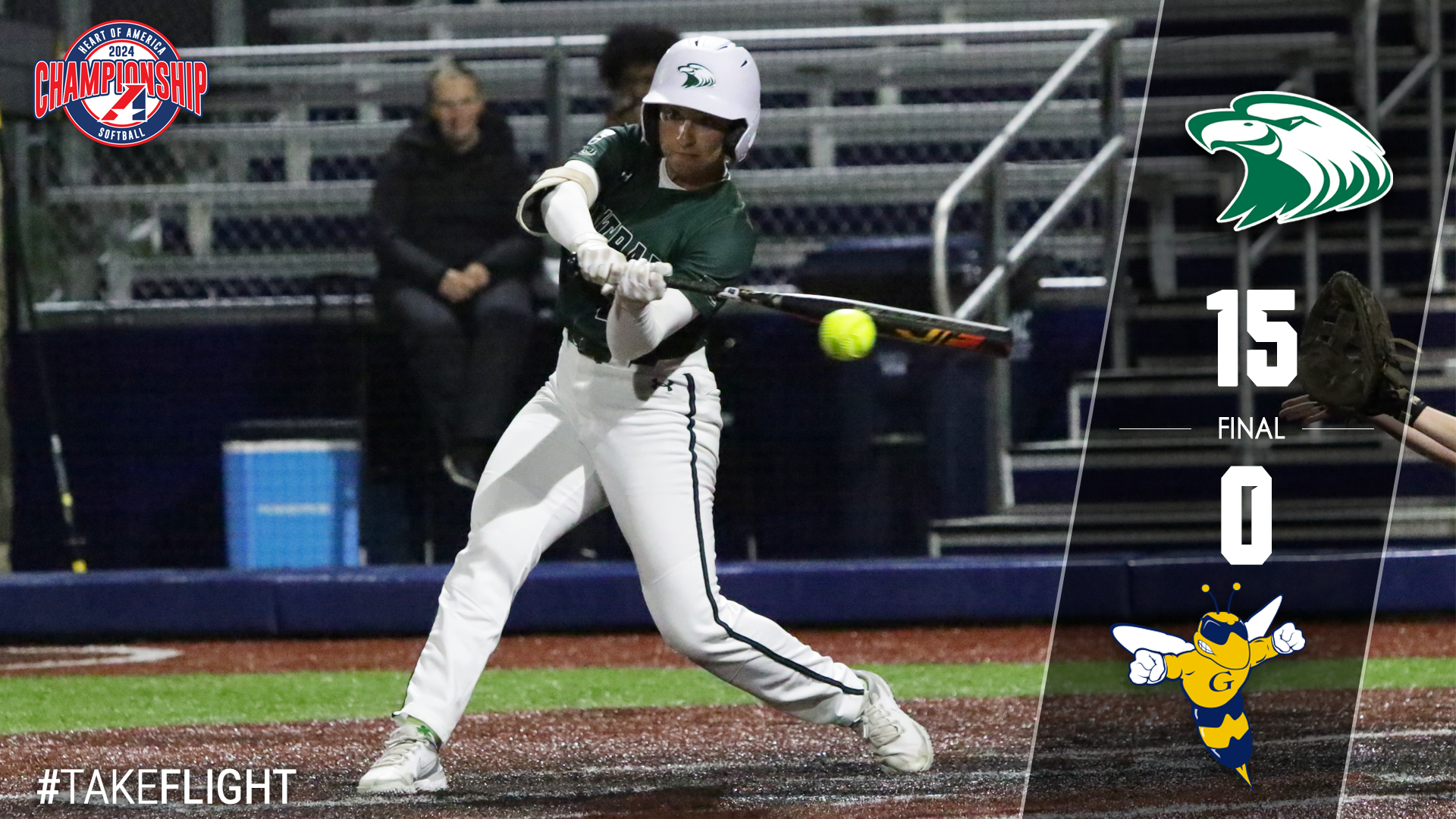 Eagles Smoke Yellowjackets; Ball Throws No Hitter in First Game of Conference Tourney