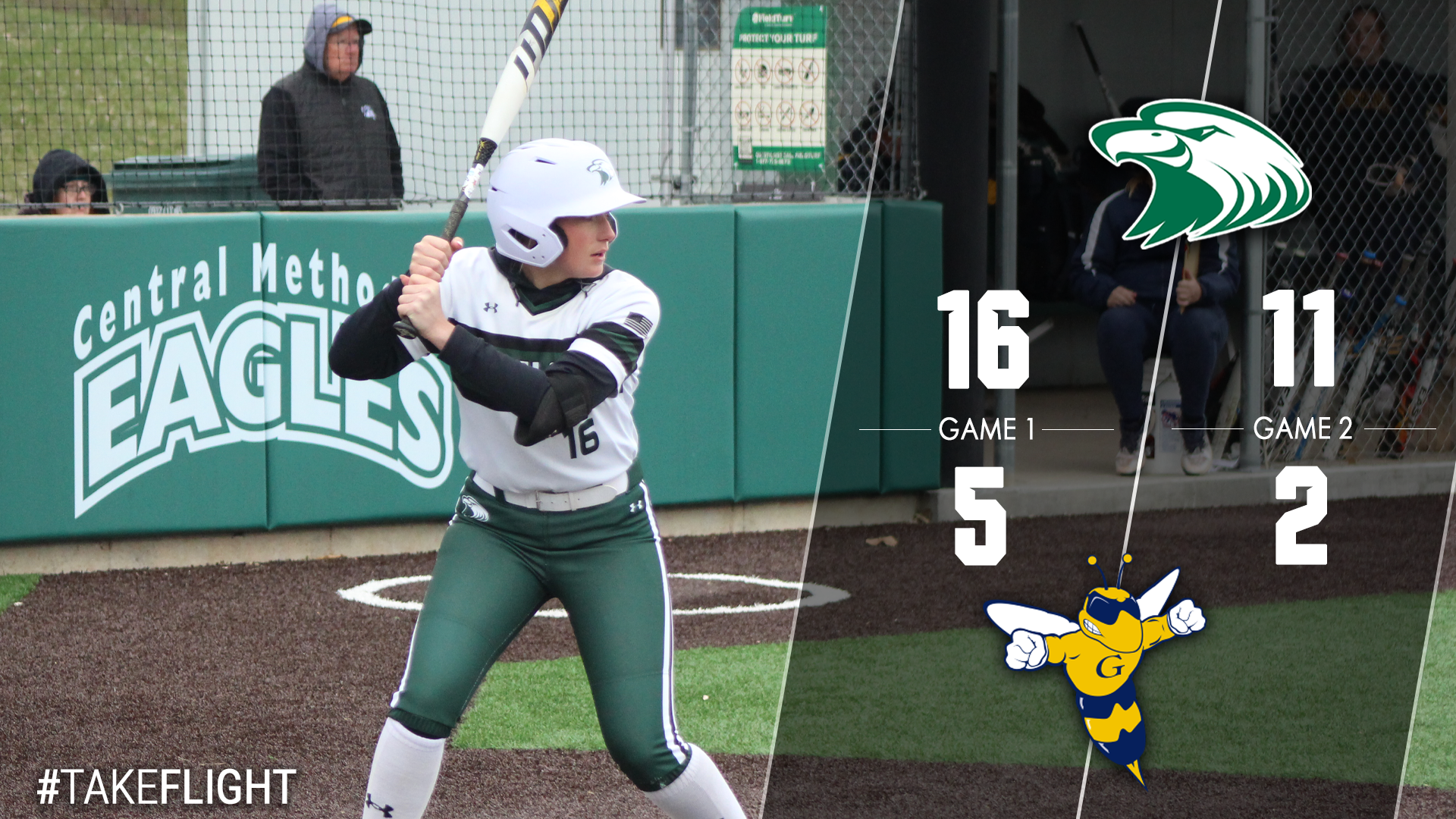 No. 3 Eagles Conclude Weekend with Sweep of Yellowjackets