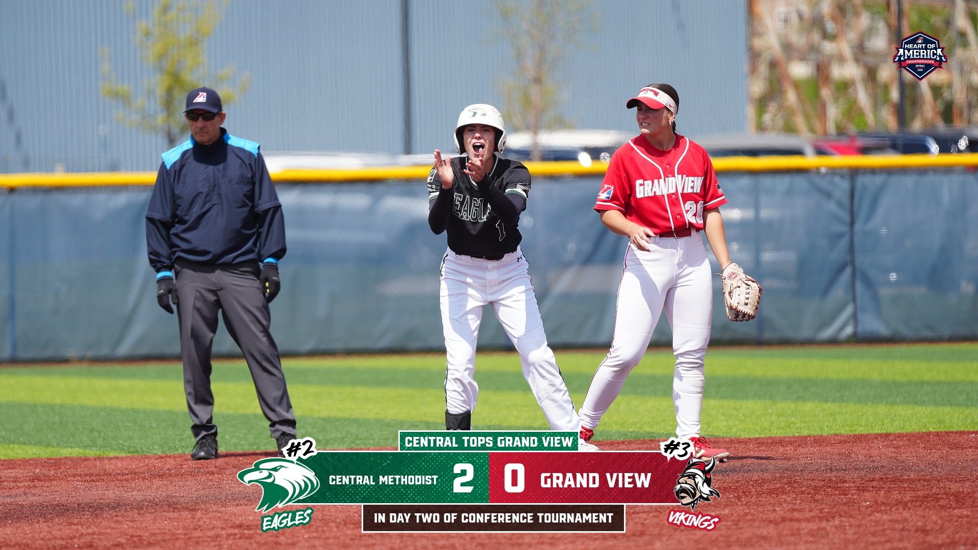 Central Tops Grand View in Day Two of Conference Tournament