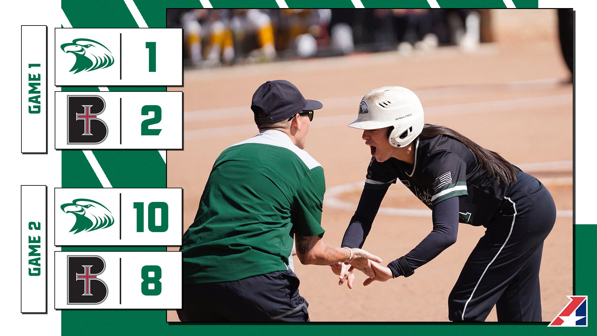 No. 8 Eagles Split at (RV) Benedictine Saturday