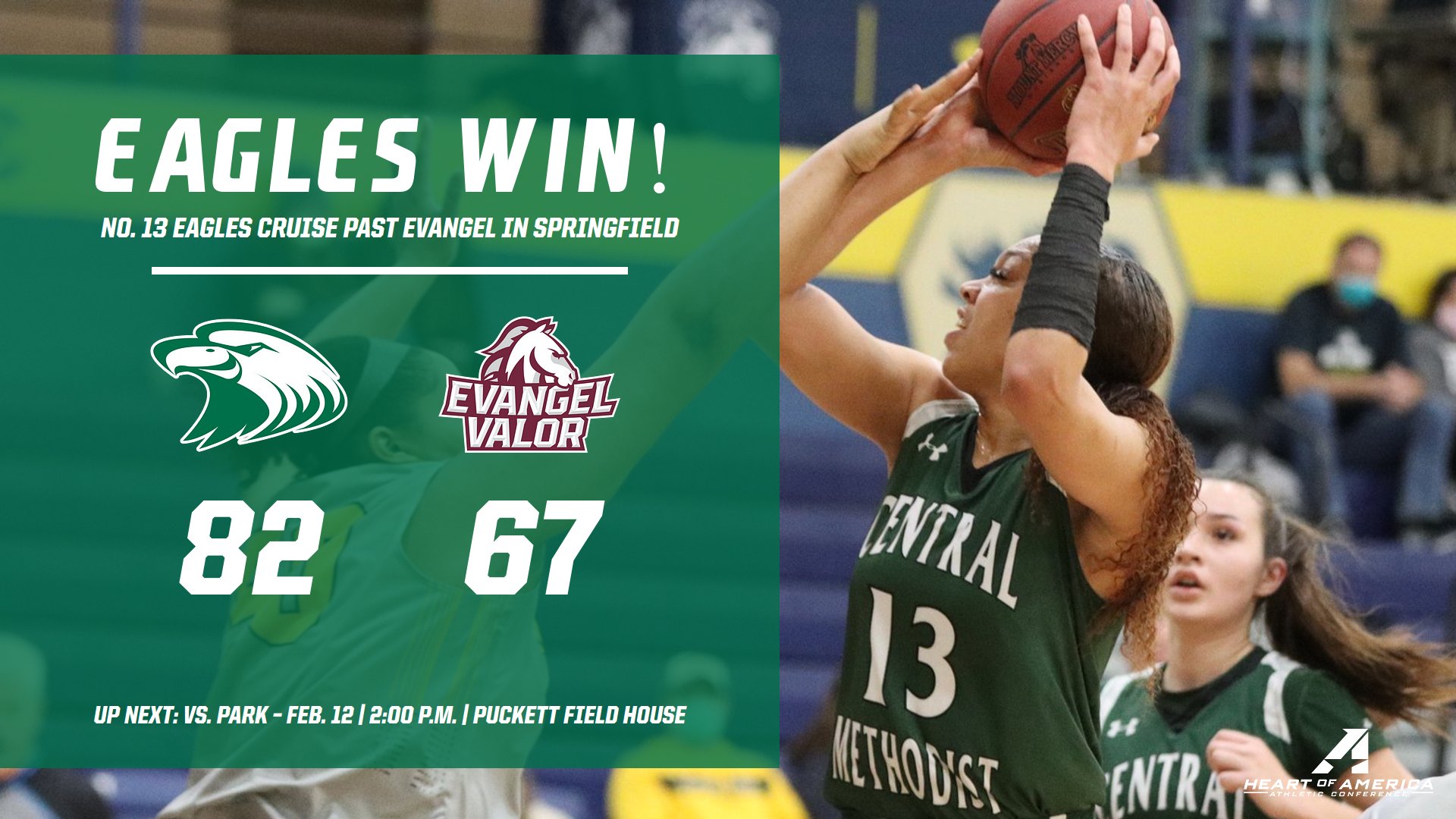 No. 13 Eagles cruise past Evangel in Springfield