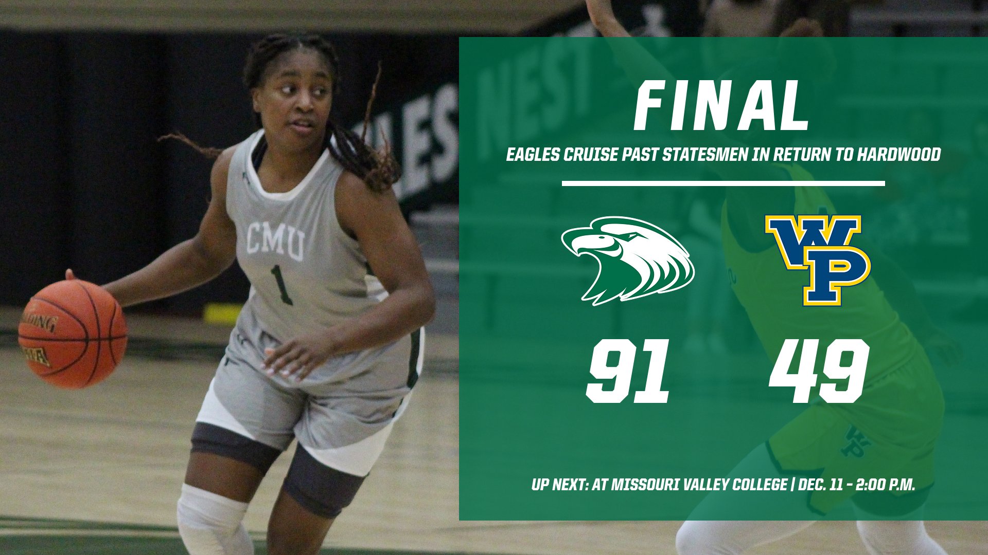Eagles cruise past Statesmen in return to hardwood Wednesday night