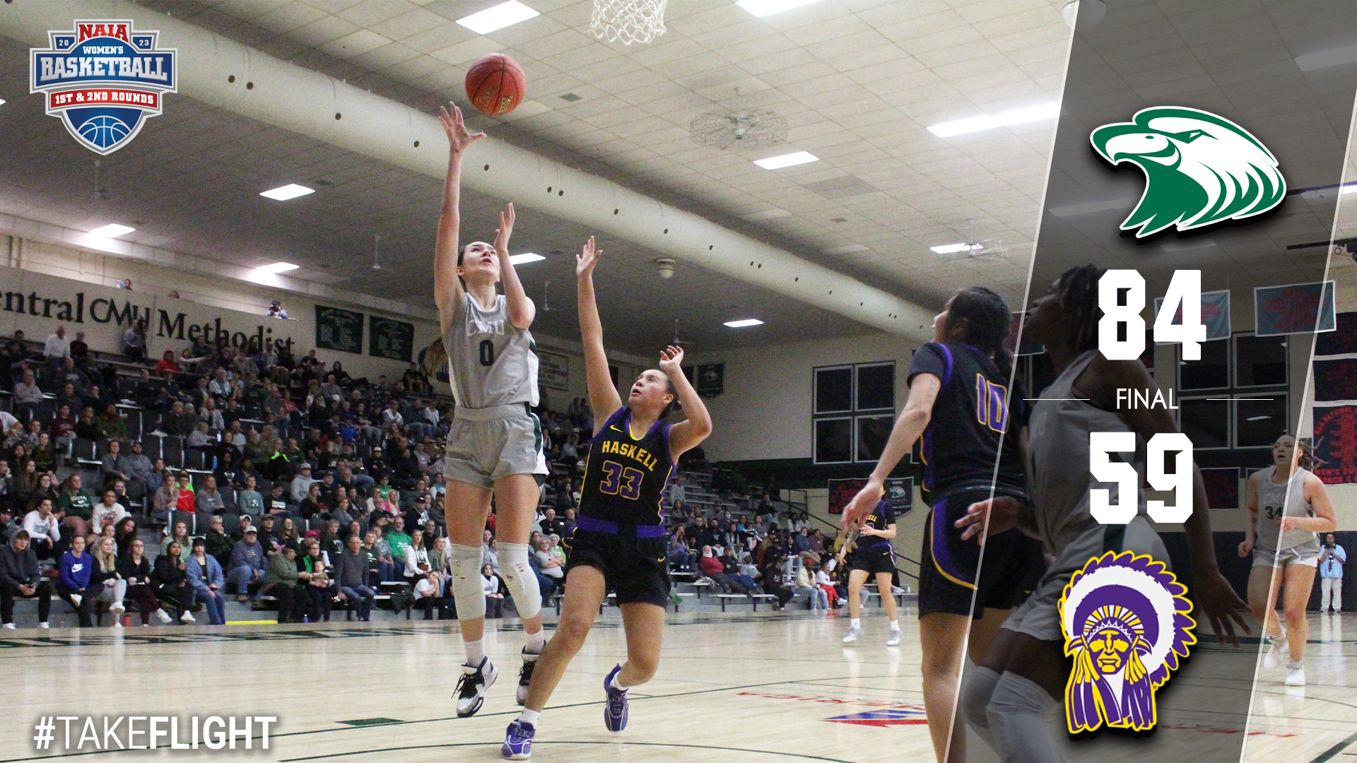 Central Earns Physical Win over Haskell in First Round of National Tournament
