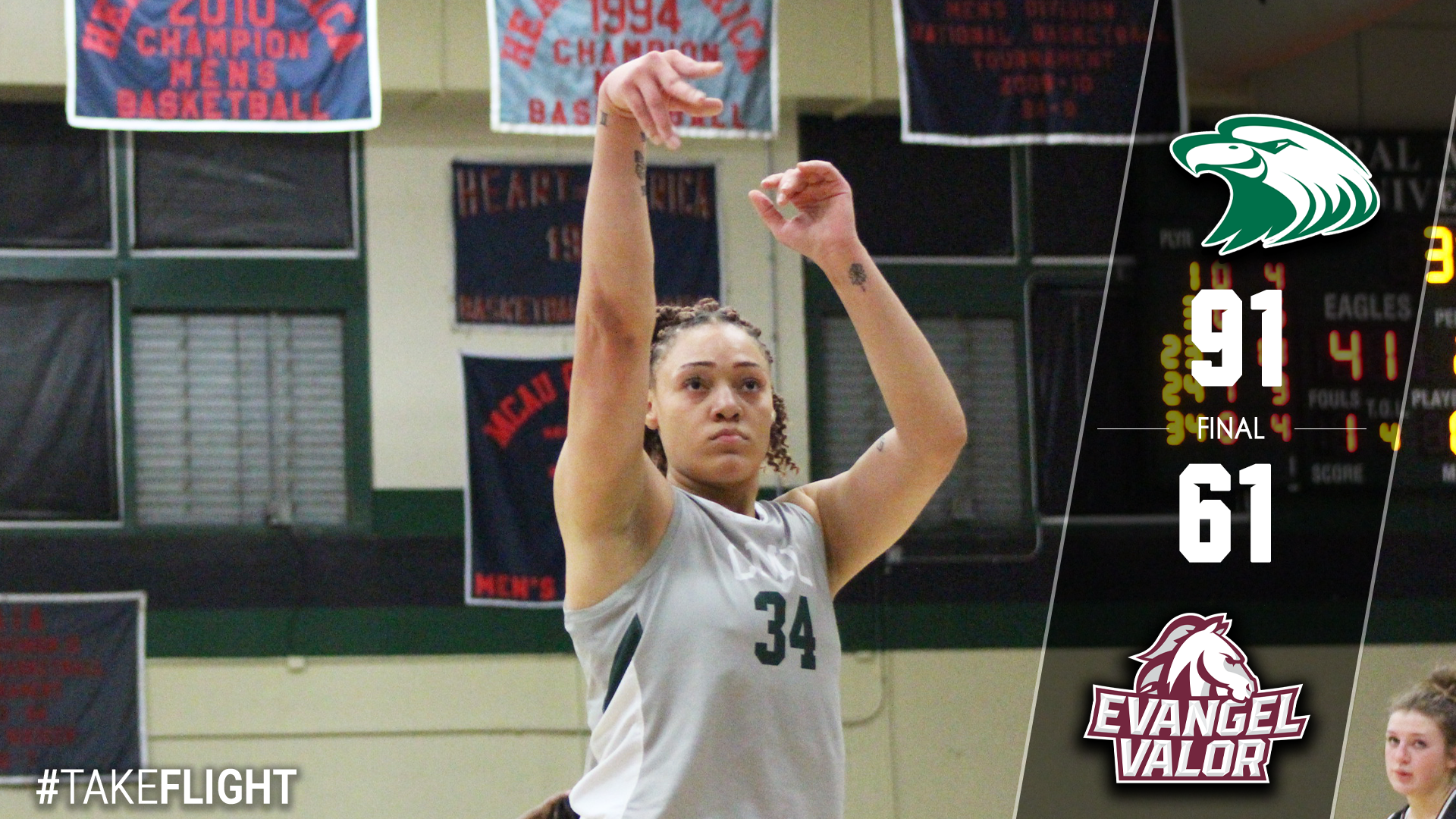 No. 2 Eagles Cruise Past Valor, 91-61