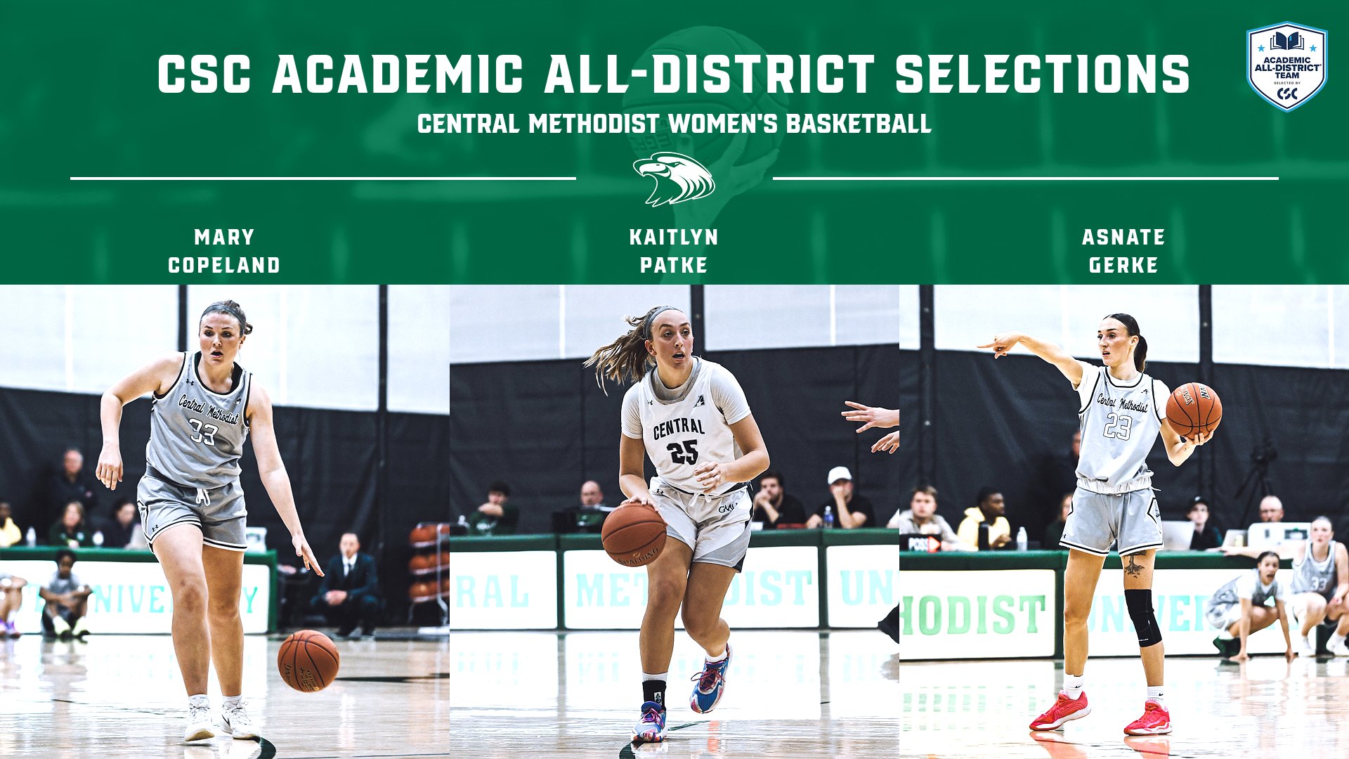 Eagle Trio Earn CSC Academic All-District Honors
