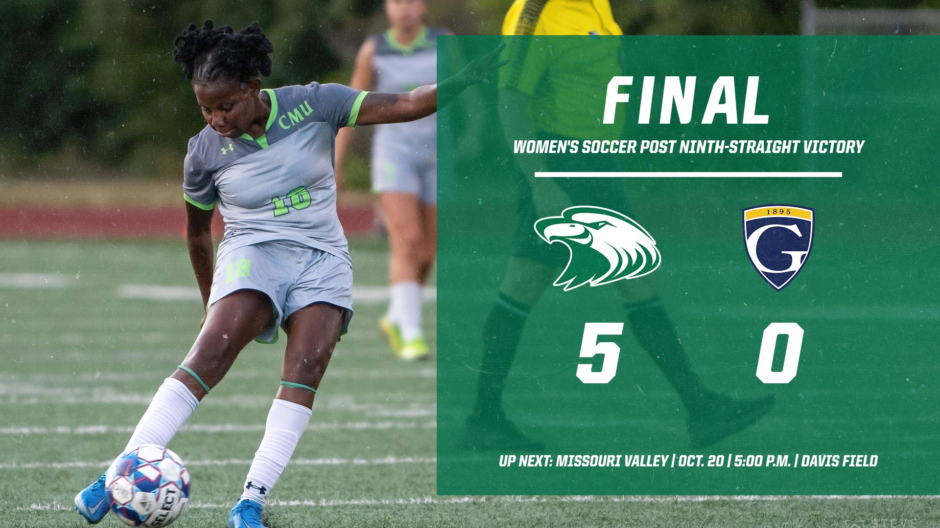 No. 5 Central earns 5-0 road victory at Graceland
