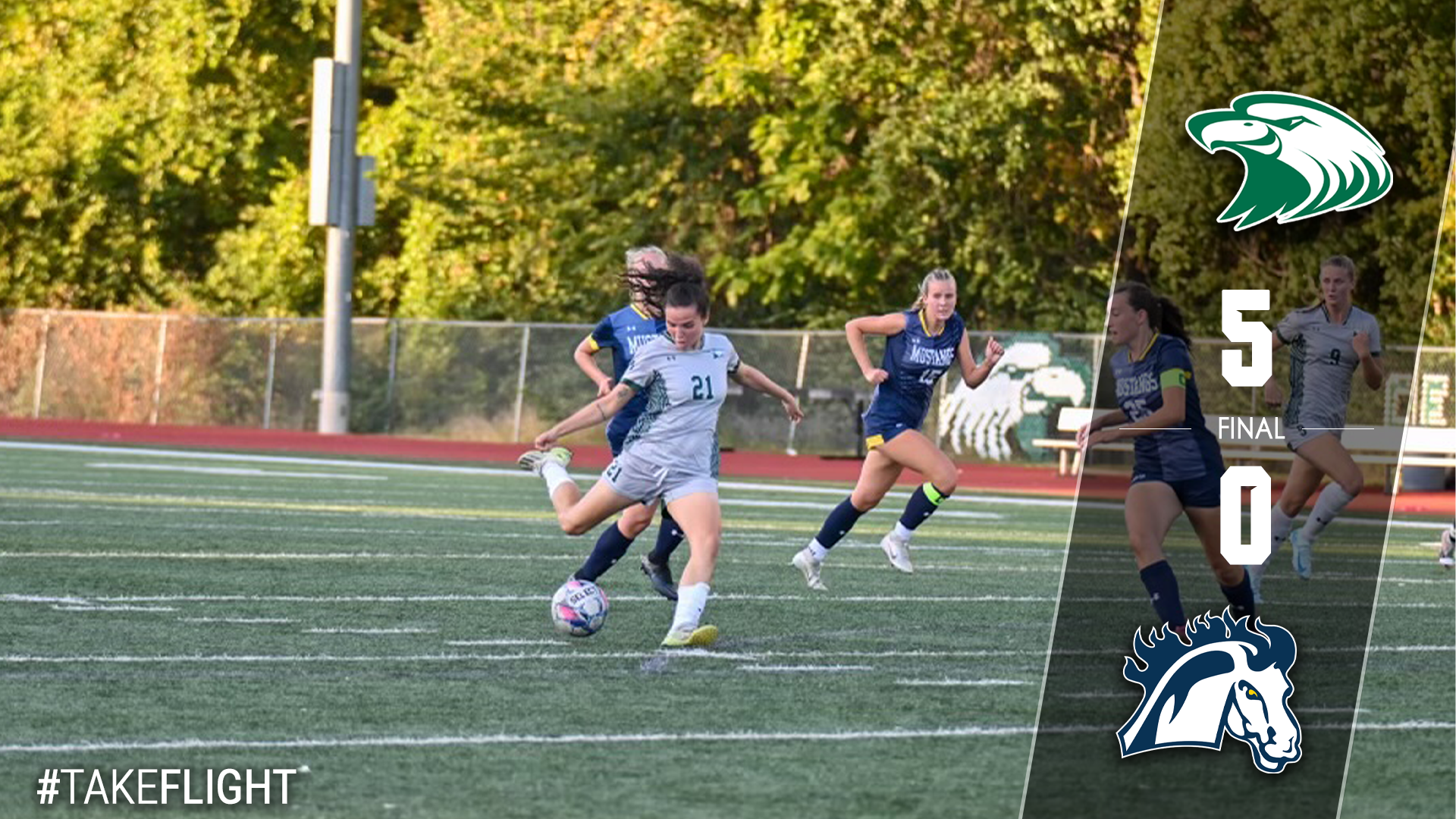 Barreto Registers Second Consecutive Hat Trick as Eagles Defeat Mustangs