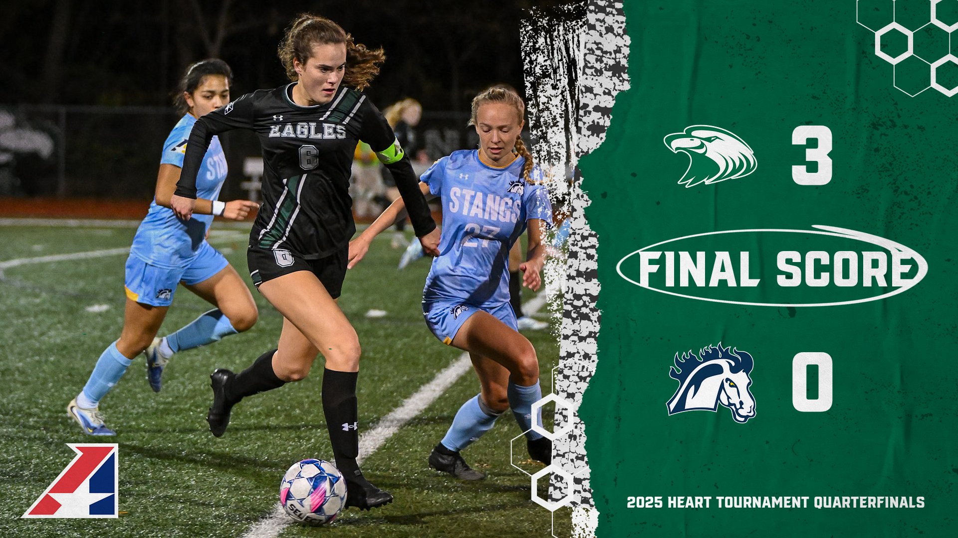 No. 1 CMU Opens Heart Tourney with Shut Out of No. 8 Mustangs
