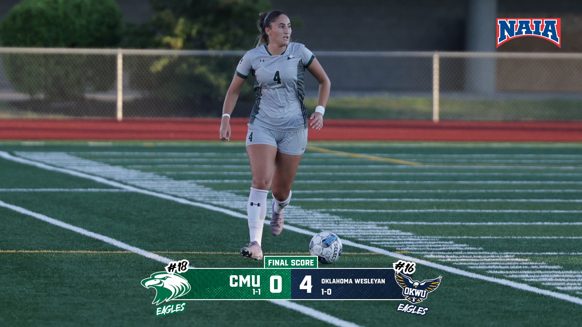 No. 18 CMU Falls to No. 16 Oklahoma Wesleyan in Road Contest