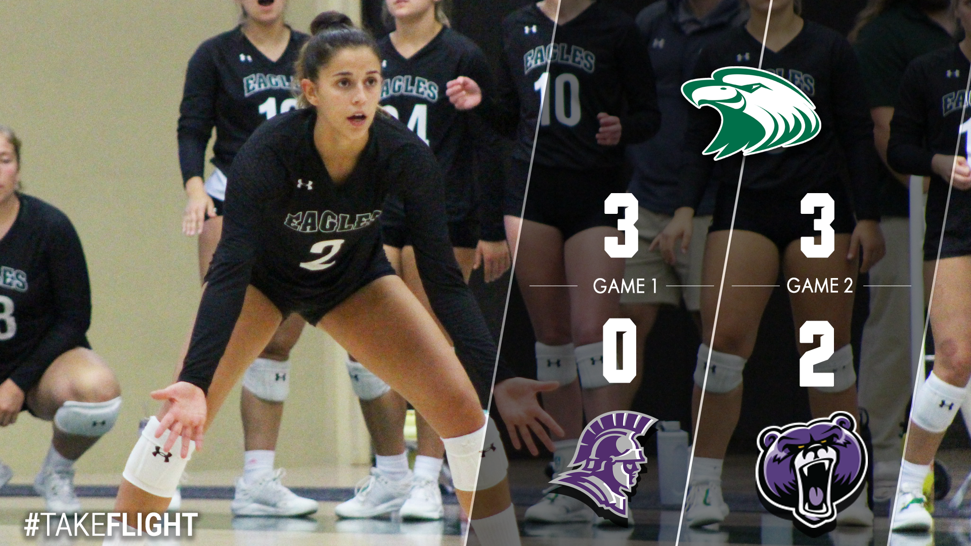 No. 15 Eagles Five Set Win Over Bellevue Highlights Day One of Labor Day Classic