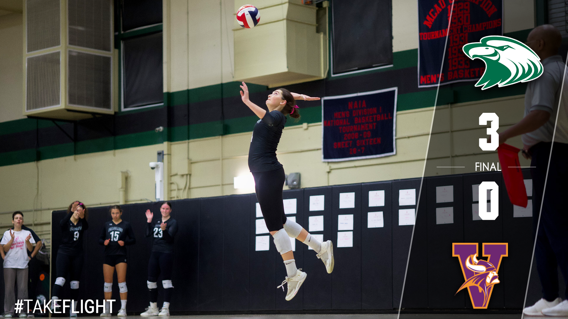 No. 21 Eagles Sweep Missouri Valley in Annual Pink Out Game Tuesday Night